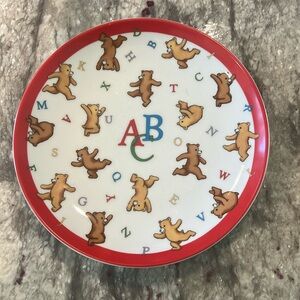 Unused Tiffany & co alphabet bears 2006 plate